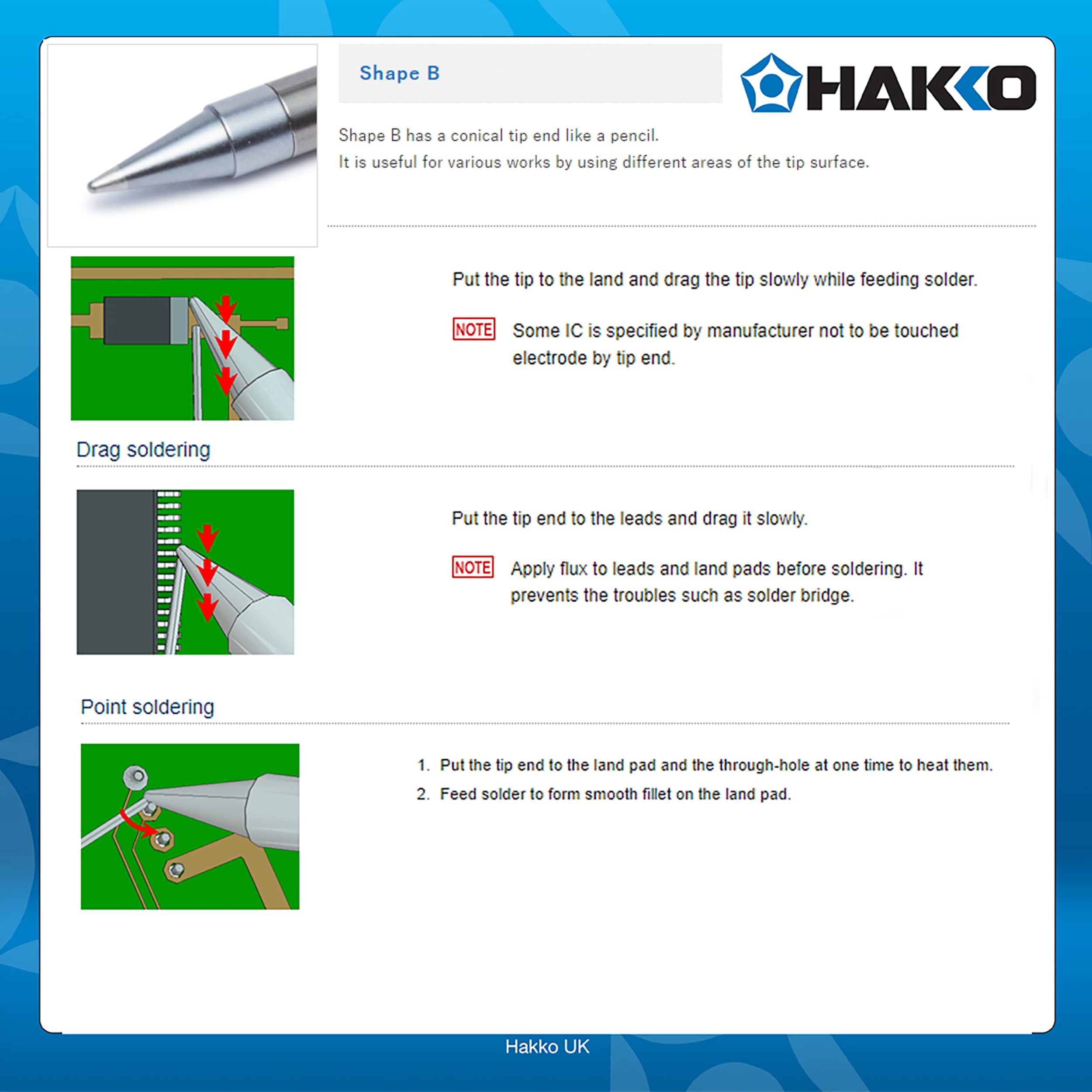 Amazon.co.jp: 白光(HAKKO) こて先 2B型 FX-601/FX-8805用 T19-B2